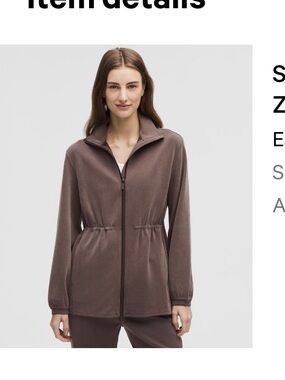 lululemon athletica Brown Full-Zip Jacket